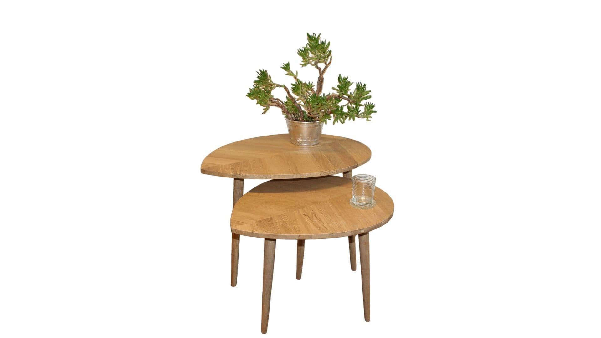 Bijzettafeltjes – Model Leaf geüpcycled