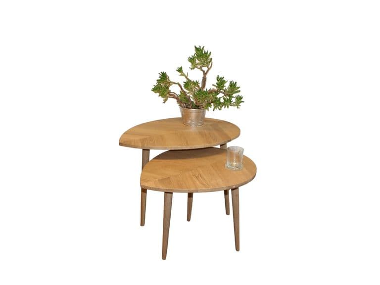 Bijzettafeltjes – Model Leaf geüpcycled