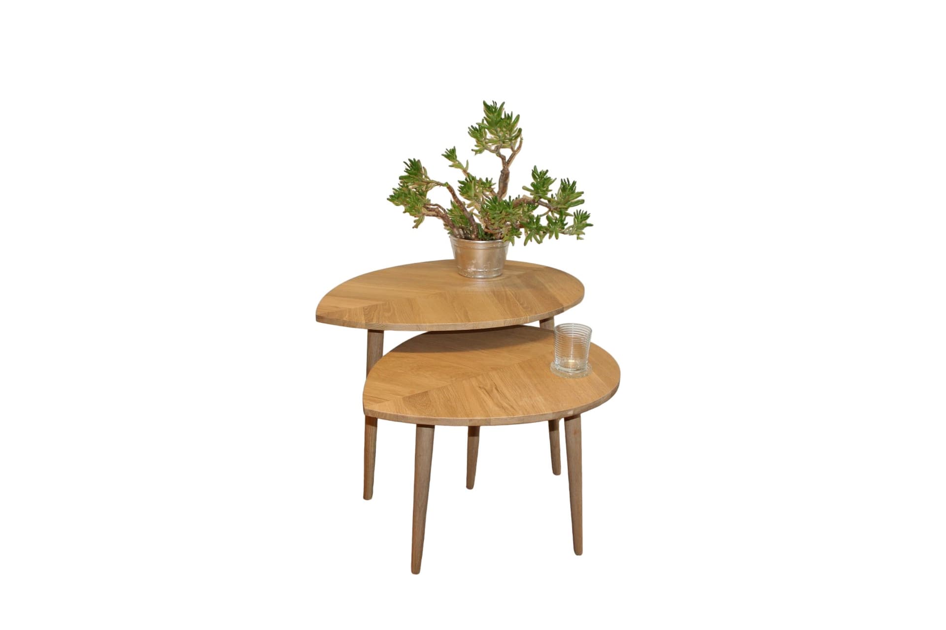 Bijzettafeltjes – Model Leaf geüpcycled