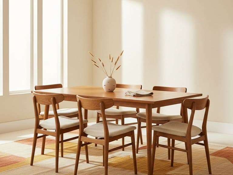 Eikenhouten eettafelset met 4 stoelen
