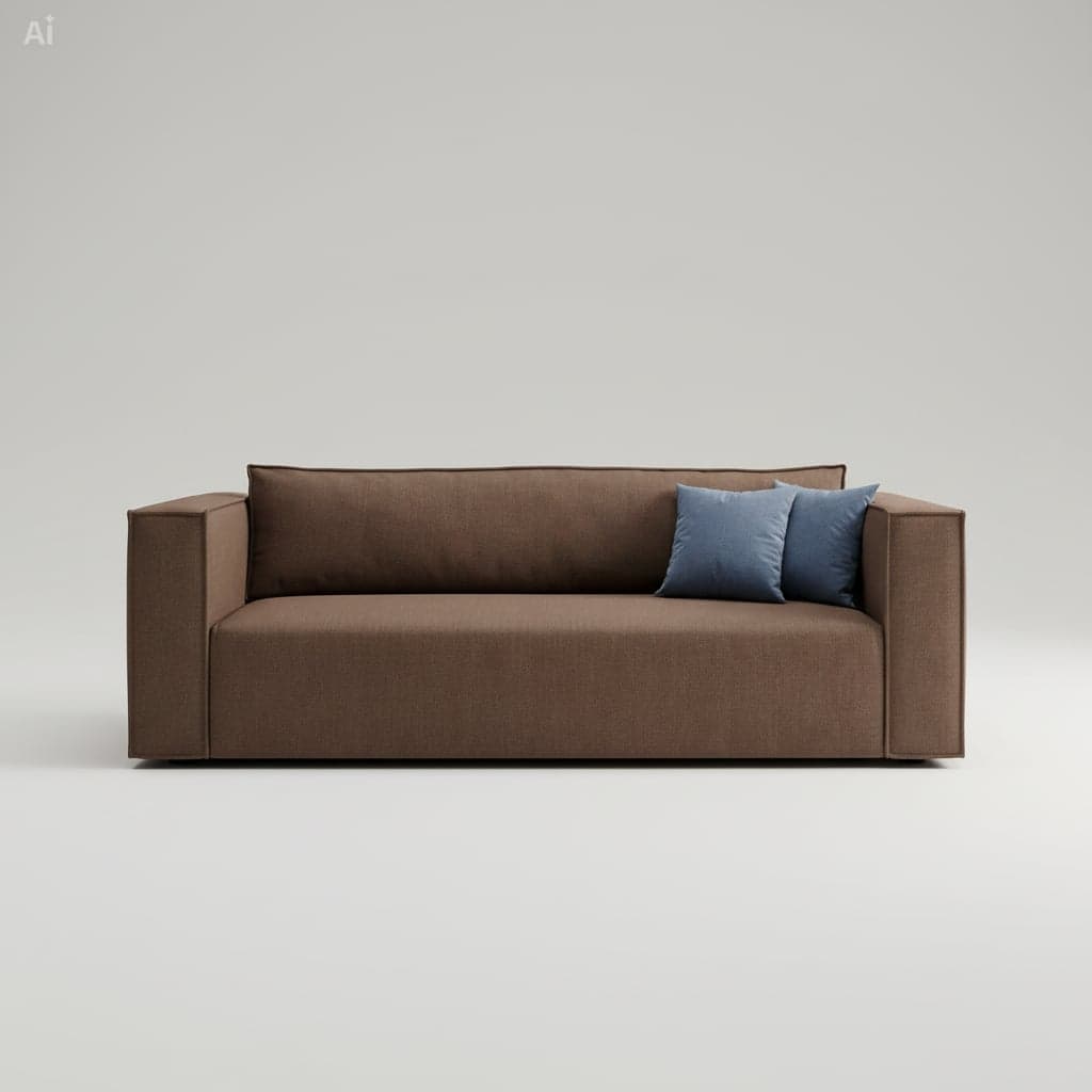 Modulaire 3-zits bank bruin