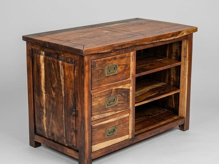 Industrieel houten dressoir