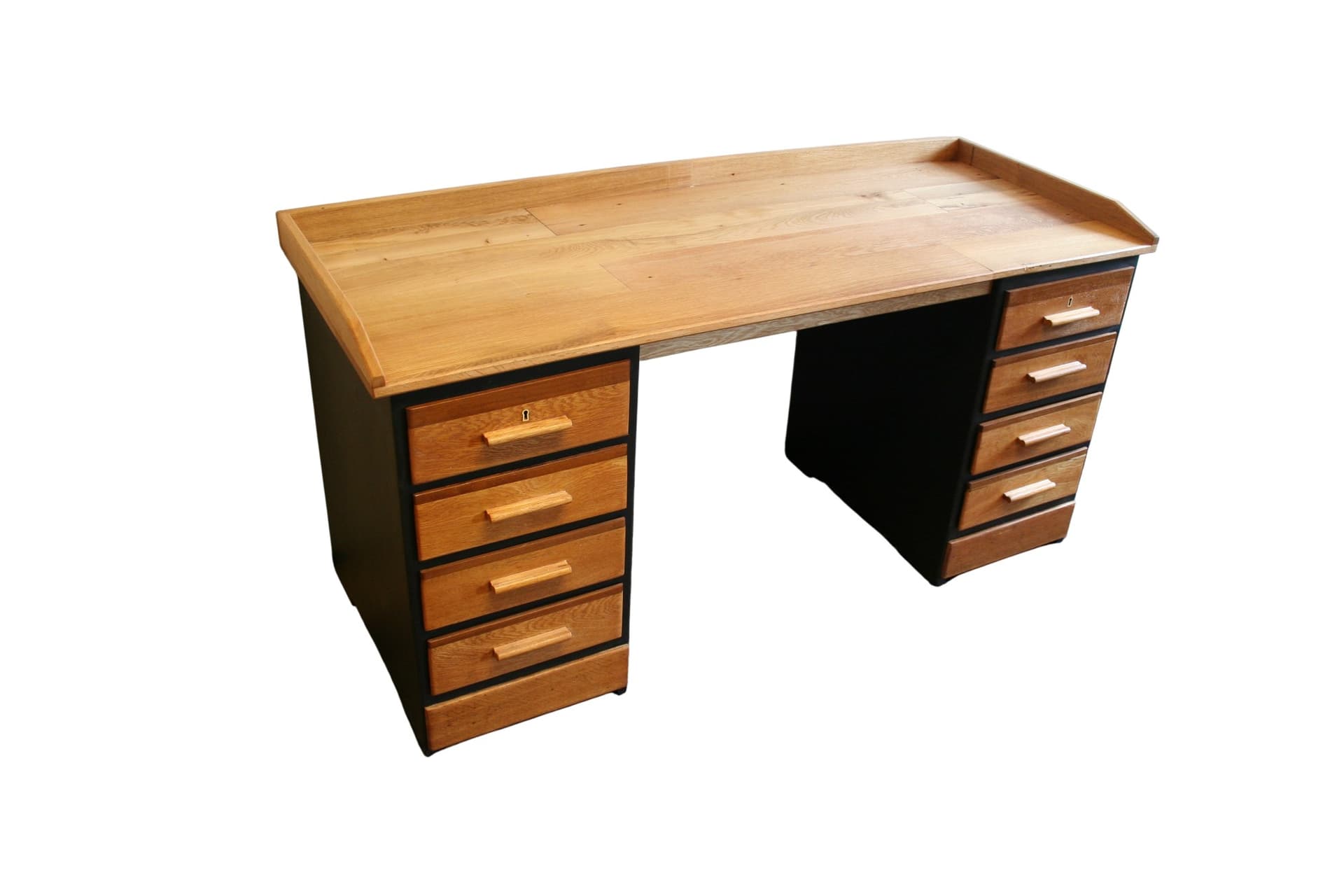 Vintage Eiken Bureau – Tijdloze Elegantie met Karakter