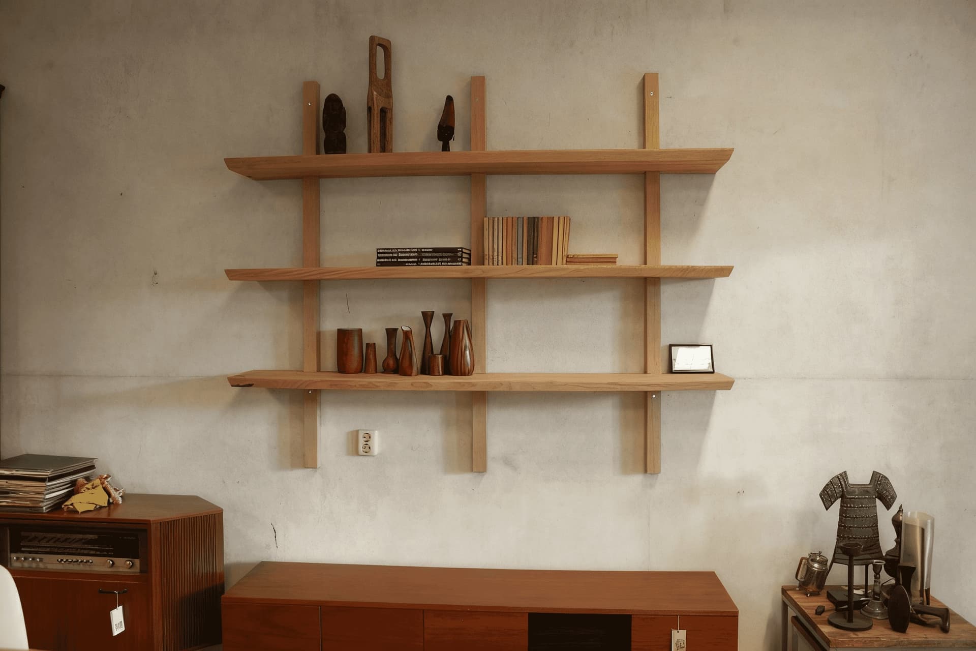 Wandmeubel De Gezel upcycled 3 planken