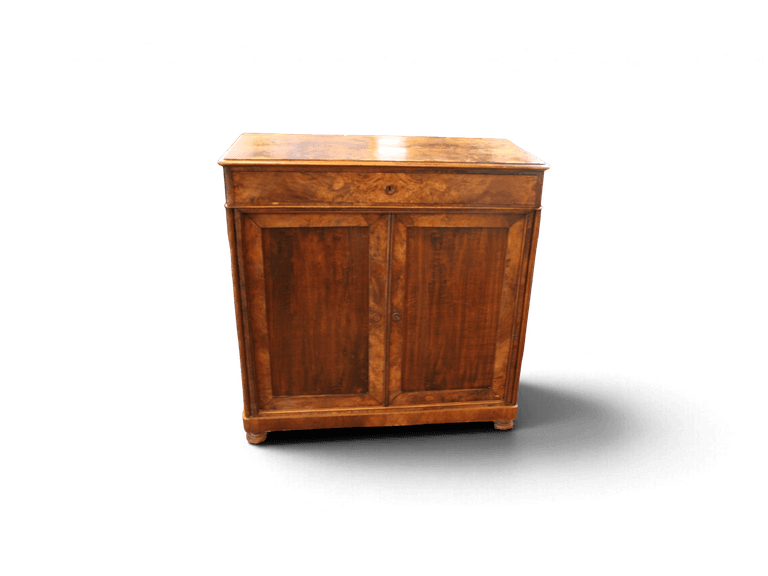Antieke Biedermeier Commode / Onderkast – Rijk Wortelnoten Fineer
