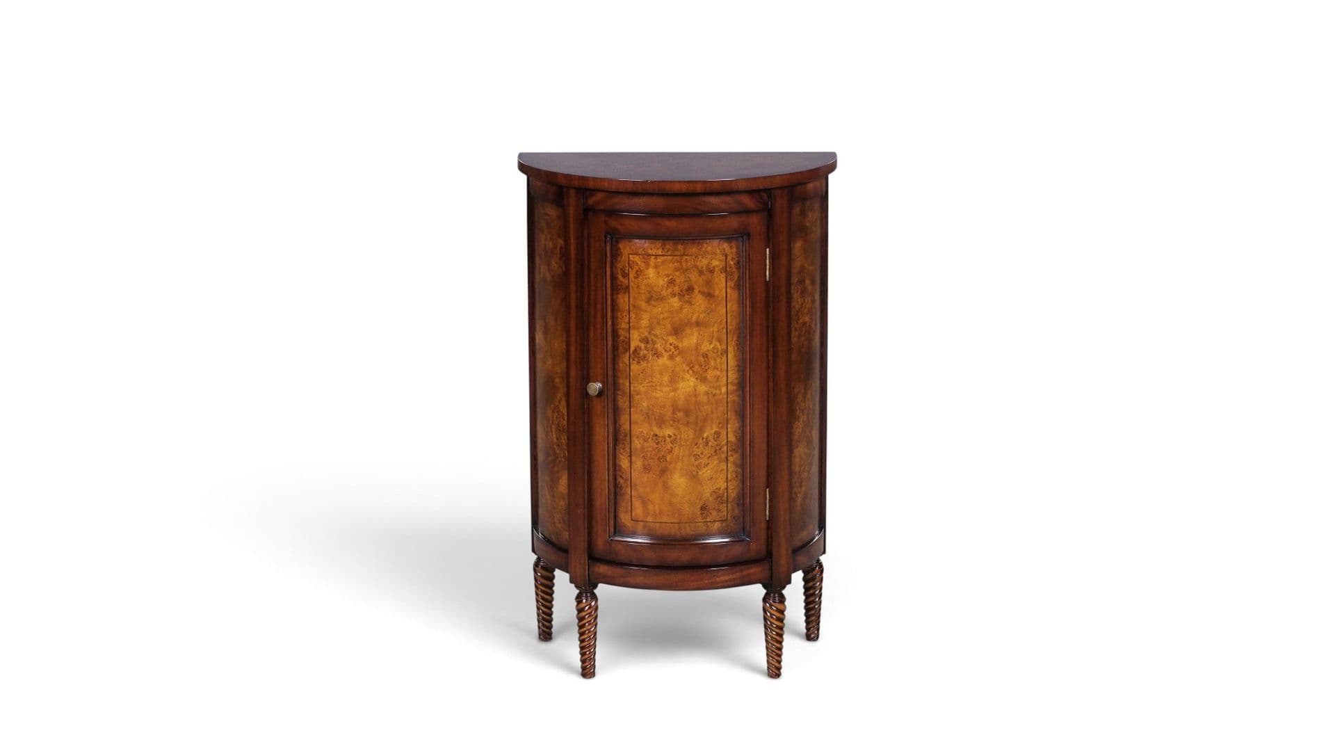 Half Round Side Cabinet Wortelhout, Product Code: 33033