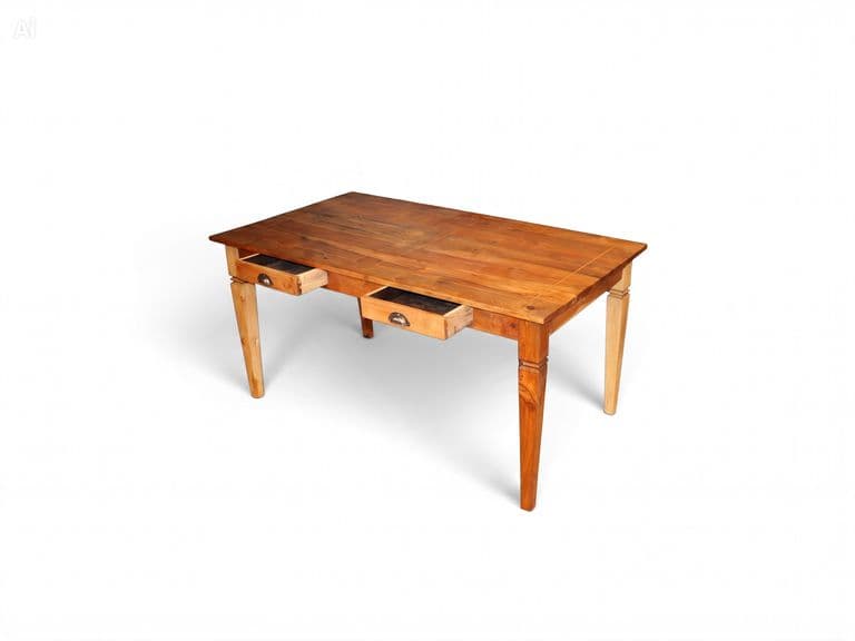 Massief Houten Eettafel