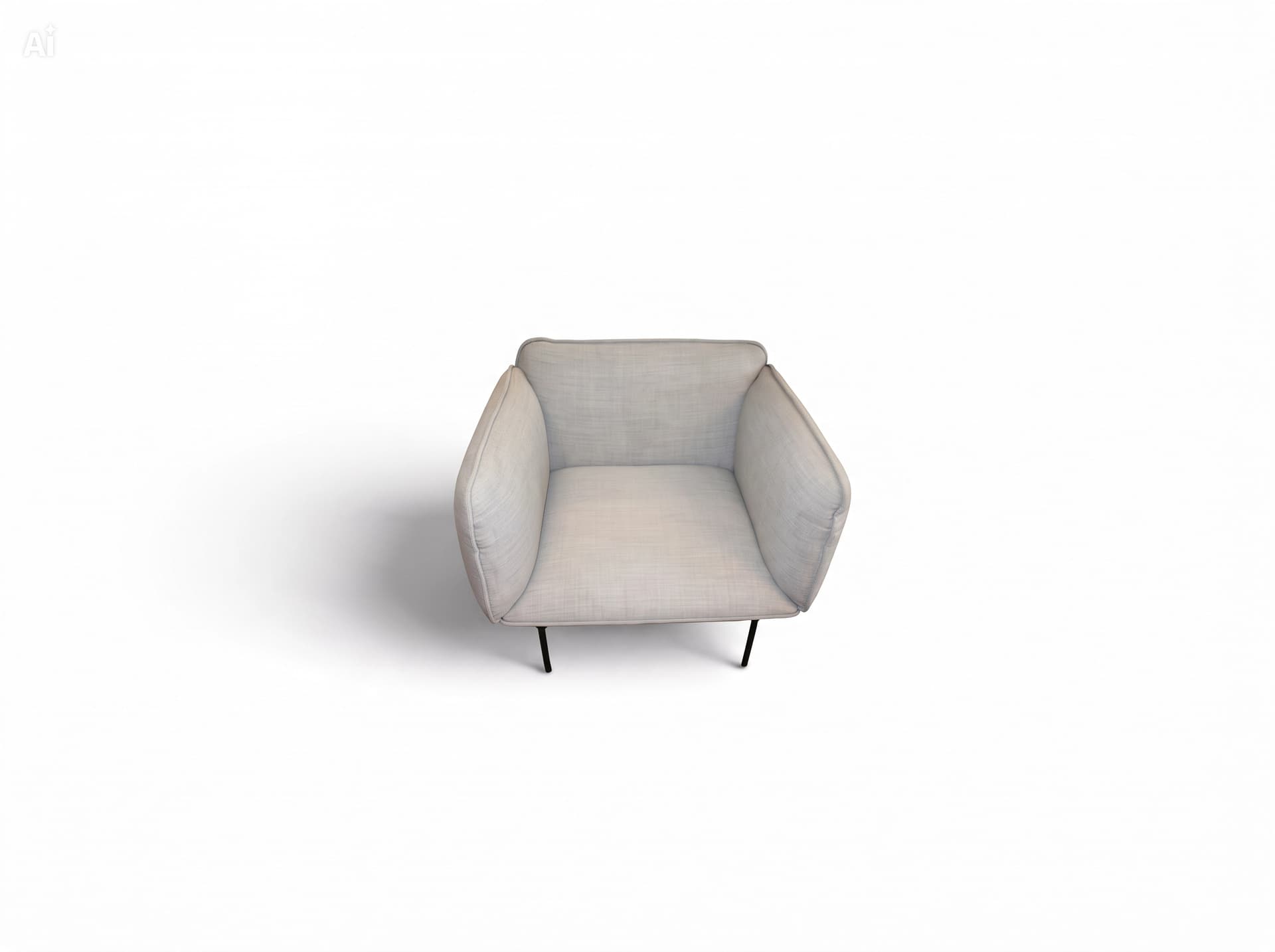 Moderne Scandinavische Design Fauteuil – Lichtgrijs