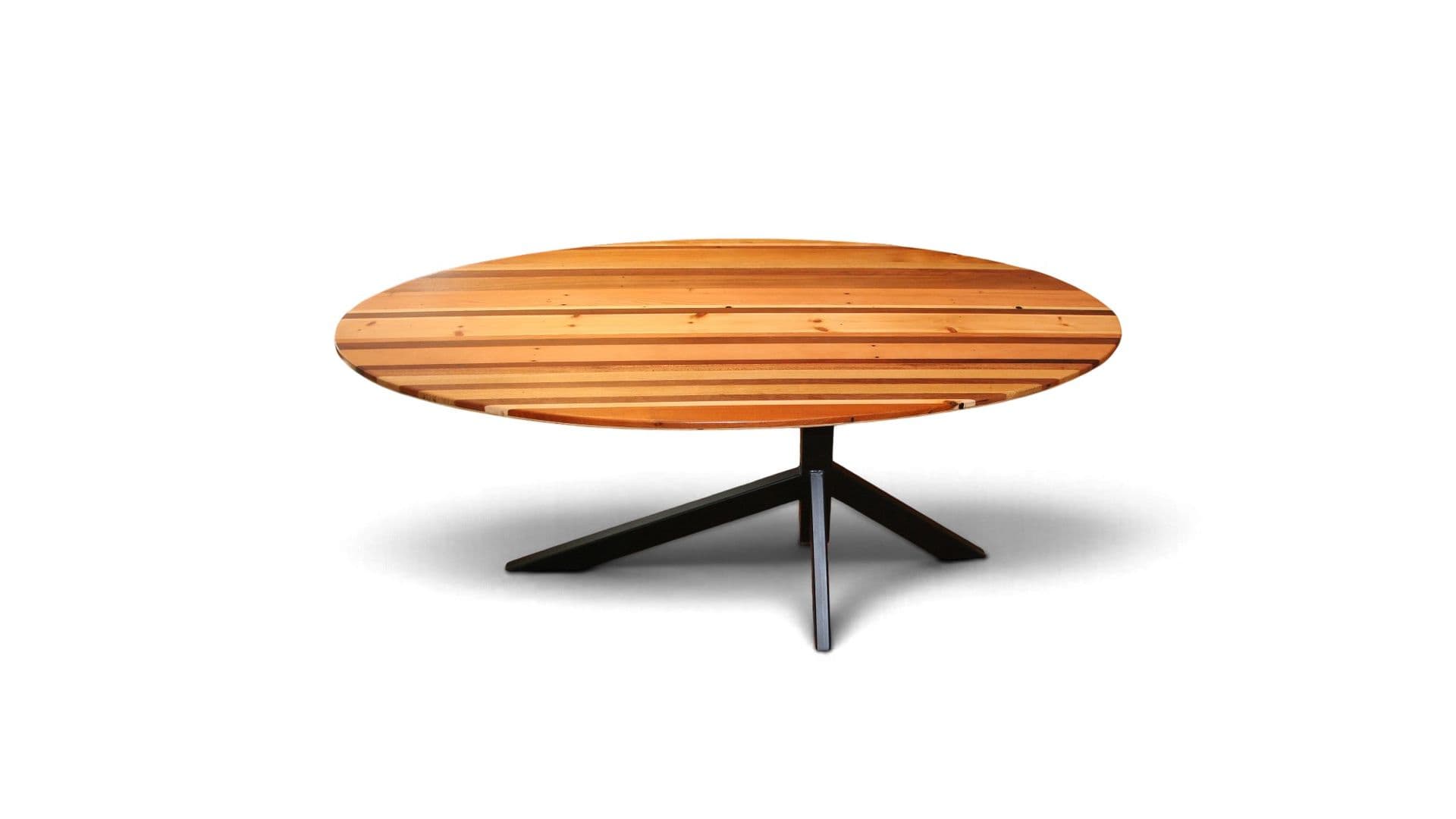 Ovale eettafel – handgemaakt blad 188 x 106 cm