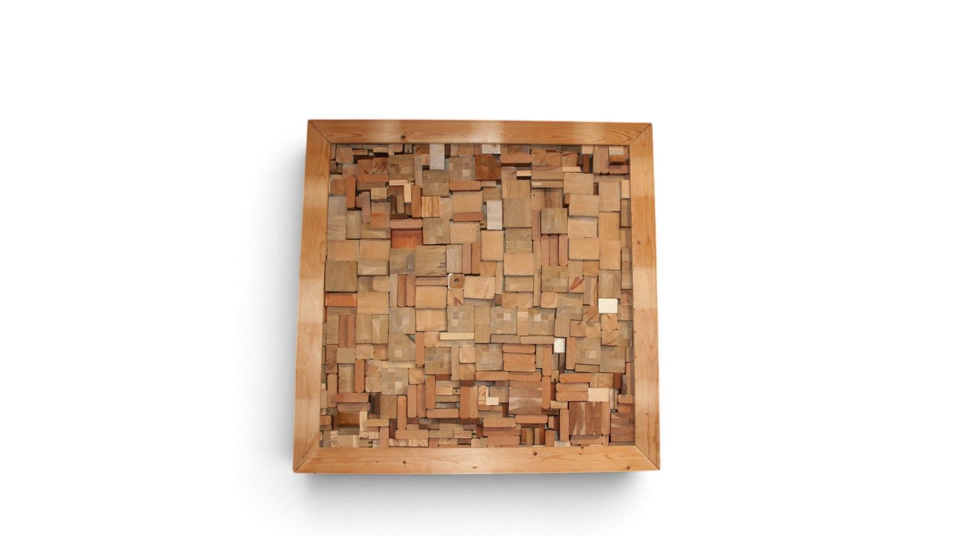 Schilderij resthout “De Gezel mark1” 95cm x 95cm