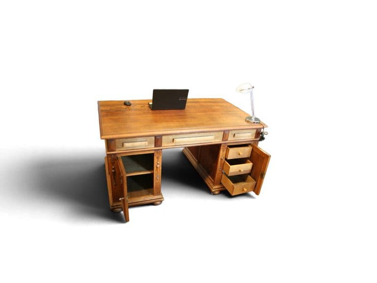 Schitterend Klassiek Eiken Directiebureau / Partnerdesk