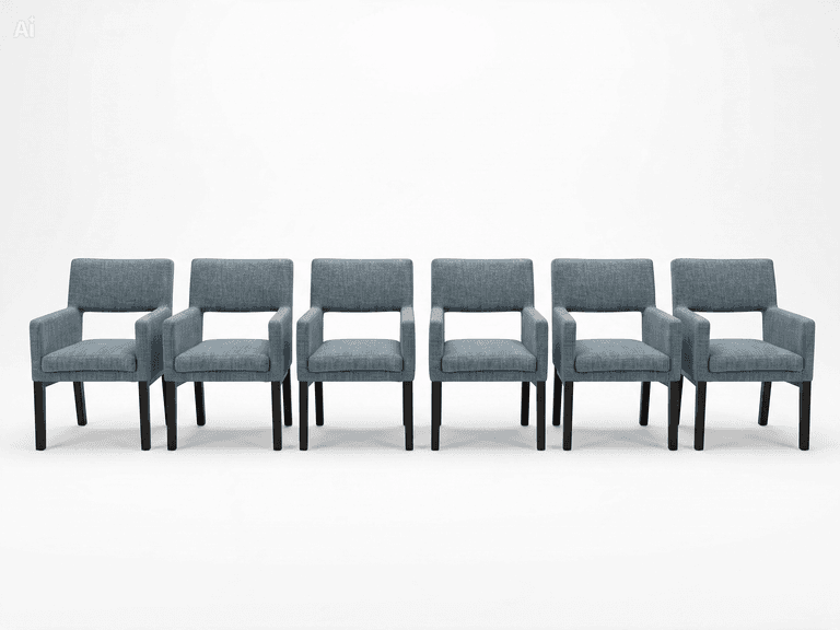 Set van 6 Keijser&Co Eetkamerfauteuils – Comfort & Klasse