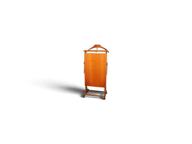 Vintage Houten Dressboy met Broekenpers – Mid-Century Modern