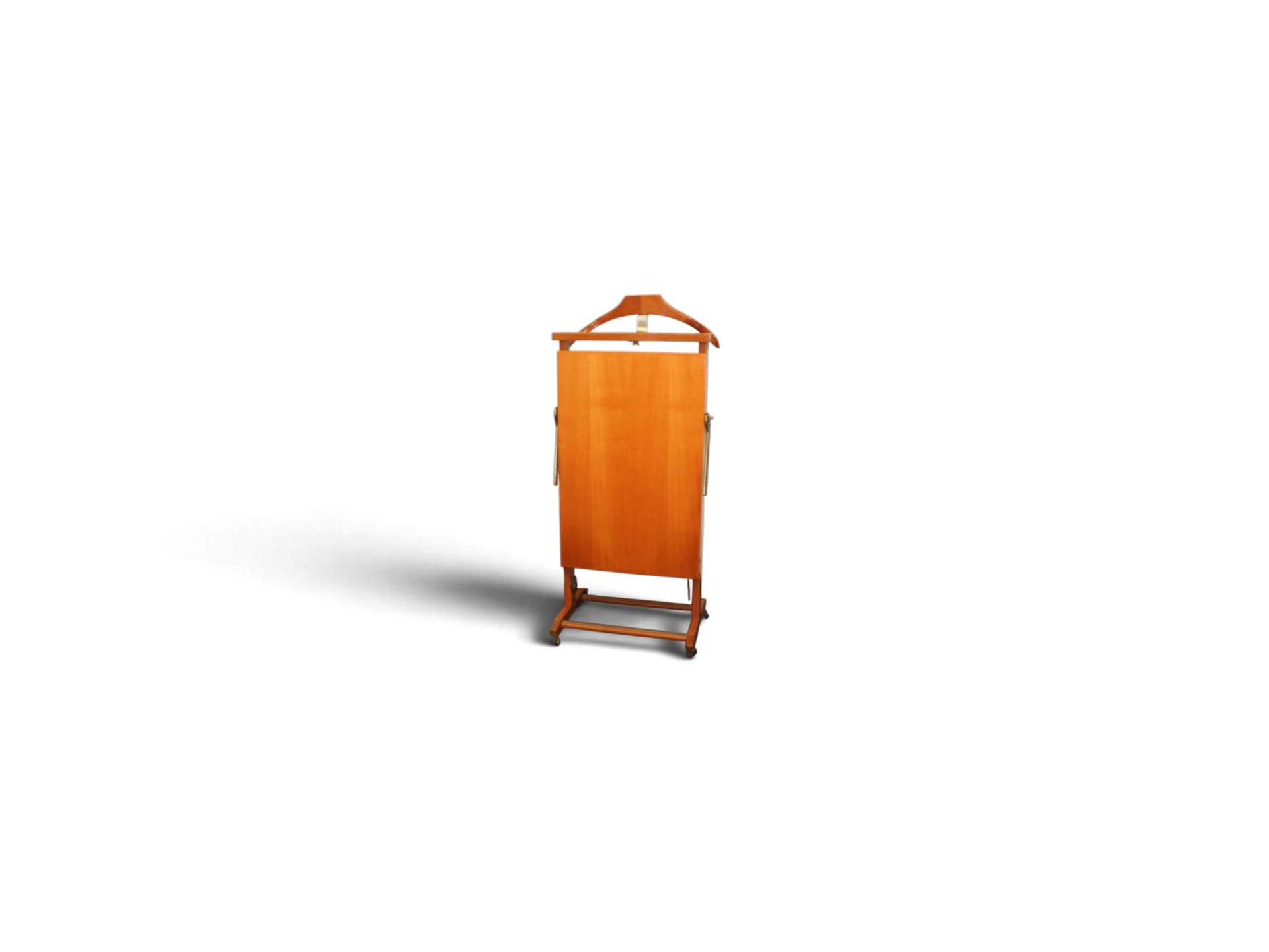 Vintage Houten Dressboy met Broekenpers – Mid-Century Modern